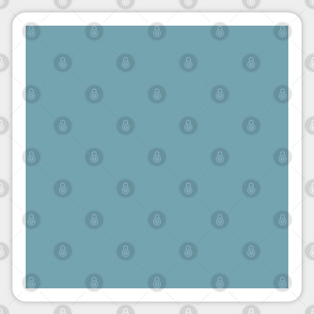 Solid Dusty Blue Lake Blue Monochrome Minimal Design Sticker by HiddenPuppets
